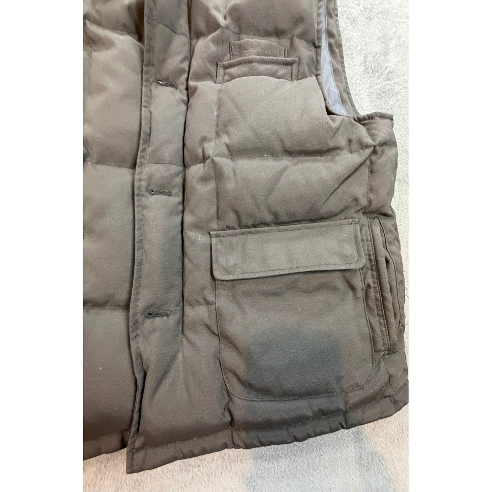 Daniel Cremieux Collection Mens Down Puffer Vest Black Quilted Full Zip Button M - Picture 3 of 13